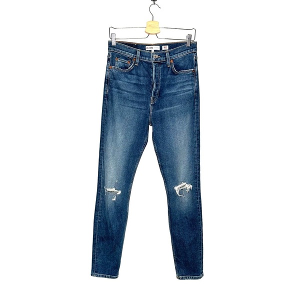 Redone | High Waist Button Fly Skinny Jeans Size 28 - Picture 1 of 7